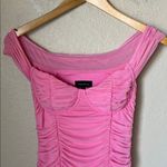 Majorelle  Tabitha pink ruched fitted midi dress Photo 4