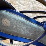 Two Lips Sexy Embellished Strappy 4” Heels Sz 8 Blue Photo 6