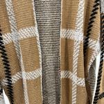 Daytrip  S neutral plaid open front cardigan fall casual office preppy winter Photo 4