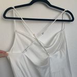 Show Me Your Mumu NEW  Verona Cowl Dress in White Luxe Satin Photo 4