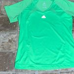 Adidas  Women’s Lime Green Clima 365 Athletic Short Sleeve Shirt Medium Photo 11