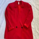 Mural Hot Pink Double Breasted Blazer Photo 3