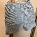 Faded Glory  Blue and White Flat Front Shorts 4 Photo 3