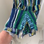 Loft Beach Mixed Stripe Off The Shoulder Romper SZ Large Photo 5