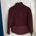Athleta Cozy Sherpa Snap Sweatshirt Spiced Cabernet #466888 Sz XS Photo 9