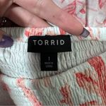 Torrid  Smocked Midi Dress Peach Pink White Tropical Floral Dress 1 Spring Photo 2