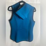 Gerry Women’s Blue Hooded Zip Front Sleeveless Vest Size Medium Activewear Photo 3