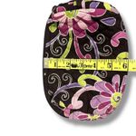 Vera Bradley  Quilted Floral Cosmetic Makeup Bag Pouch Zipper Closure‎ Plum Crazy Photo 4