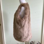 Joie  Nimoy Faux Fur Vest in Deep Mushroom Taupe Size Medium Winter Fall Cozy Photo 7
