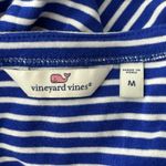 Vineyard Vines  Shirt Womens Medium White Blue Party Stripe Boatneck Tee Nautical Photo 5