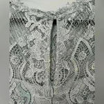 Soiéblu Soieblu Pale Blue Lace Cap Sleeve Dress Photo 4