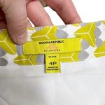 Banana Republic Milly Collection Chartreuse Geometric Print Mini Skirt Photo 9
