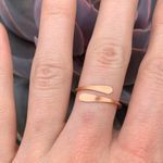 Copper Simple Ring Gold Photo 0