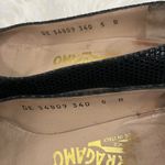 Salvatore Ferragamo Size 5 US 35 EU Black Sequin Block Heels Photo 4