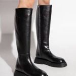 $810 Wandler Women's Black Rosa Leather Knee High Boot Shoes Size 37 Photo 4