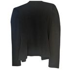268. Black Faux Double Breasted Jacket | Size L | Classic Structured Outerwear Size L Photo 1