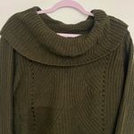 Active USA  Dark Olive Cowl Neck Sweater Photo 4