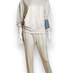 Danskin  Rib Crew Neck Jogger Set Birch Color Women’s Oversized XS NWT! Photo 1