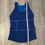 Lululemon Women’s Sz 4 Racer Back Sleeveless Athletic Workout Yoga Blue Tank Top Photo 3