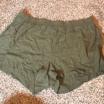 Old Navy  Linen Blend Shorts Comfort Waistband Casual Olive Green‎ 2X Photo 0