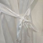 Linea Donatella Bride white Robe for wedding day size large X large good used condition Photo 9