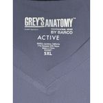 Grey's Anatomy ‎ by Barco Cora 4-Pocket V-Neck Scrub Top Granite 5XL NEW 41423 Photo 6