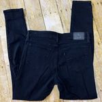 Levi's Levi 711 Black Destructed Skinny Jeans Photo 4