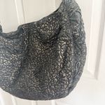 Vintage Maya Embossed Leather Hobo Bag – Black Photo 4