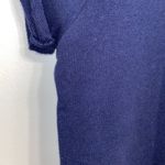 Anthropologie NWT $98  Maeve Navy Beach Embroidered Sweatshirt Tee S Photo 9