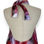 Backless halter swing mini dress, Froufrou One Size red white blue black print Photo 5