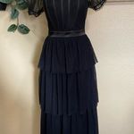 Lulus Romantic Black Tiered Tulle Maxi Dress | Size Small NWT (Tag Cut) Photo 0
