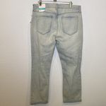 Old Navy  Floral Embroidered Boyfriend Straight Denim Distressed NWT Sz 12 Photo 7