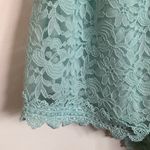 Forever 21 Mint Green Strapless Floral Lace Romper Photo 9