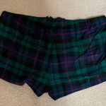 Old Navy flannel boxer shorts green and navy plaid with red size XXL Photo 2