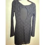 Moda  International Black Knit Lace Mini Dress Size Small Photo 2