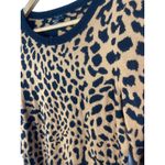 Talbots ‎ Petites 3/4 Sleeves Animal Print Crewneck Stretch Sweater Size Small Photo 6