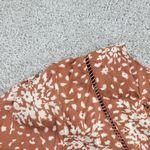 Knox Rose  Dress Womens XL Tan  Linen Blend Square V Neck FloralLoose Flowy Photo 4