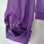 Tory Burch  6 Silk Purple Ruffled Women's Top Photo 2