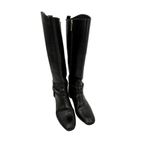 Tory Burch Boots Womens 9 Donovan Tall Equestrian Riding Black Leather Photo 1