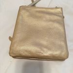 Gianni Bini  Gold Leather Crossbody Organizer Bag Purse Zip Around Photo 1