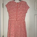 Maison Jules bubblegum pink white striped dress fit flare women’s size medium Photo 4