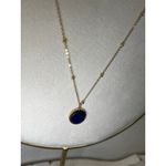 Titanium Steel 14K Gold Plated Elegant Lady Plating Inlay Round Twist‎ | BLUE Photo 4