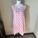 CP Shades  Linen Dress Womens Floral Pink with Pockets Comfy Large Photo 2