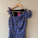 Zac Posen  Asymmeterical Abstract Floral Faux Wrap Silk Dress Size 0 NWT Photo 8