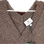 Tuckernuck NEW Bronze Metallic Knit Indie Dress Large Brown Photo 5