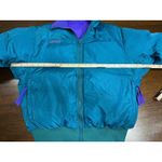 Columbia Reversible Retro 80s 90s Crop Ski Down Puffer Jacket Women M Gorpcore Photo 4