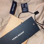 VERO MODA  Tan Brown Mink Panda Off The Shoulder Long Sleeve Top Blouse Shirt M Photo 3