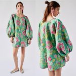 Arianne Elmy Good Luck Dress Green Floral Jacquard NWT size XS Photo 1