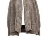 J.Crew  Shawl Collar Chunky Knit Open Front Heavy Knit Cardigan Sweater Top Photo 5