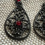 Victorian Goth Drop Earrings – For When You’re Haunting in Style Black Photo 1